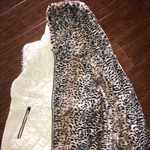 furry 2-sided jacket vest